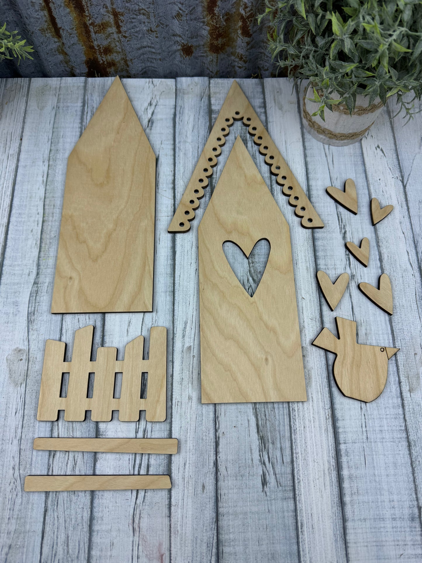 Valentines Birdhouse Diy Kit