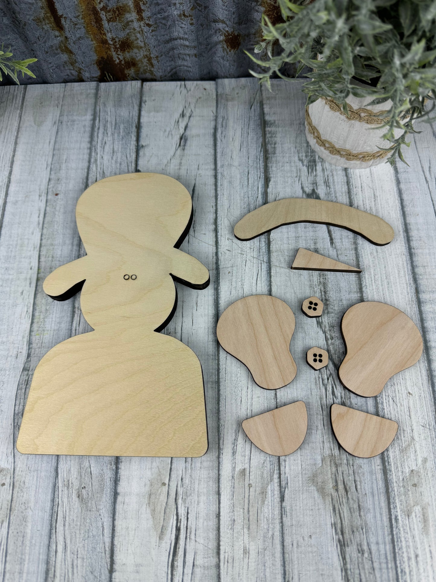 Sitting Snowman Diy Kit