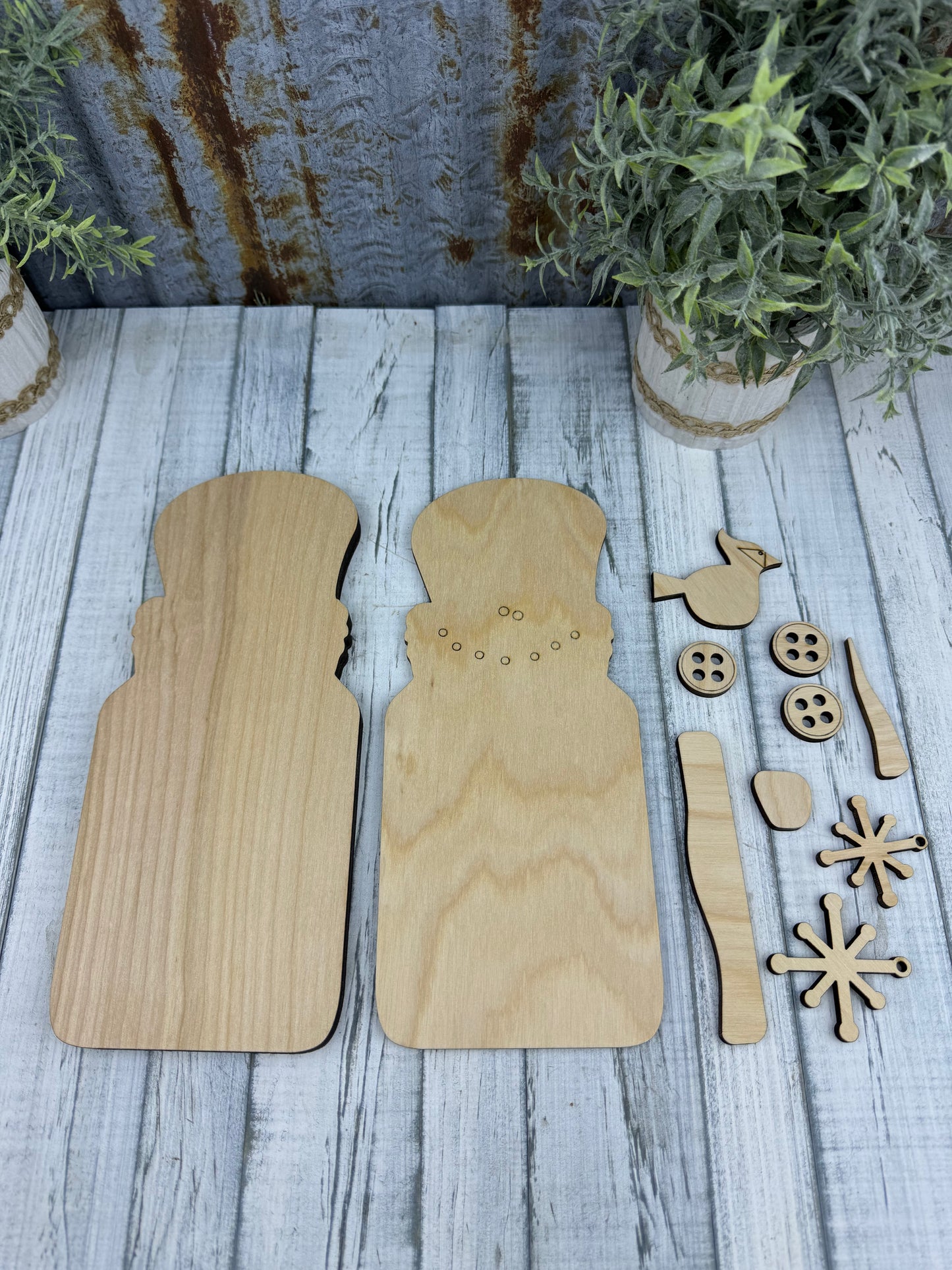 Mason Jar Snowman Diy Kit