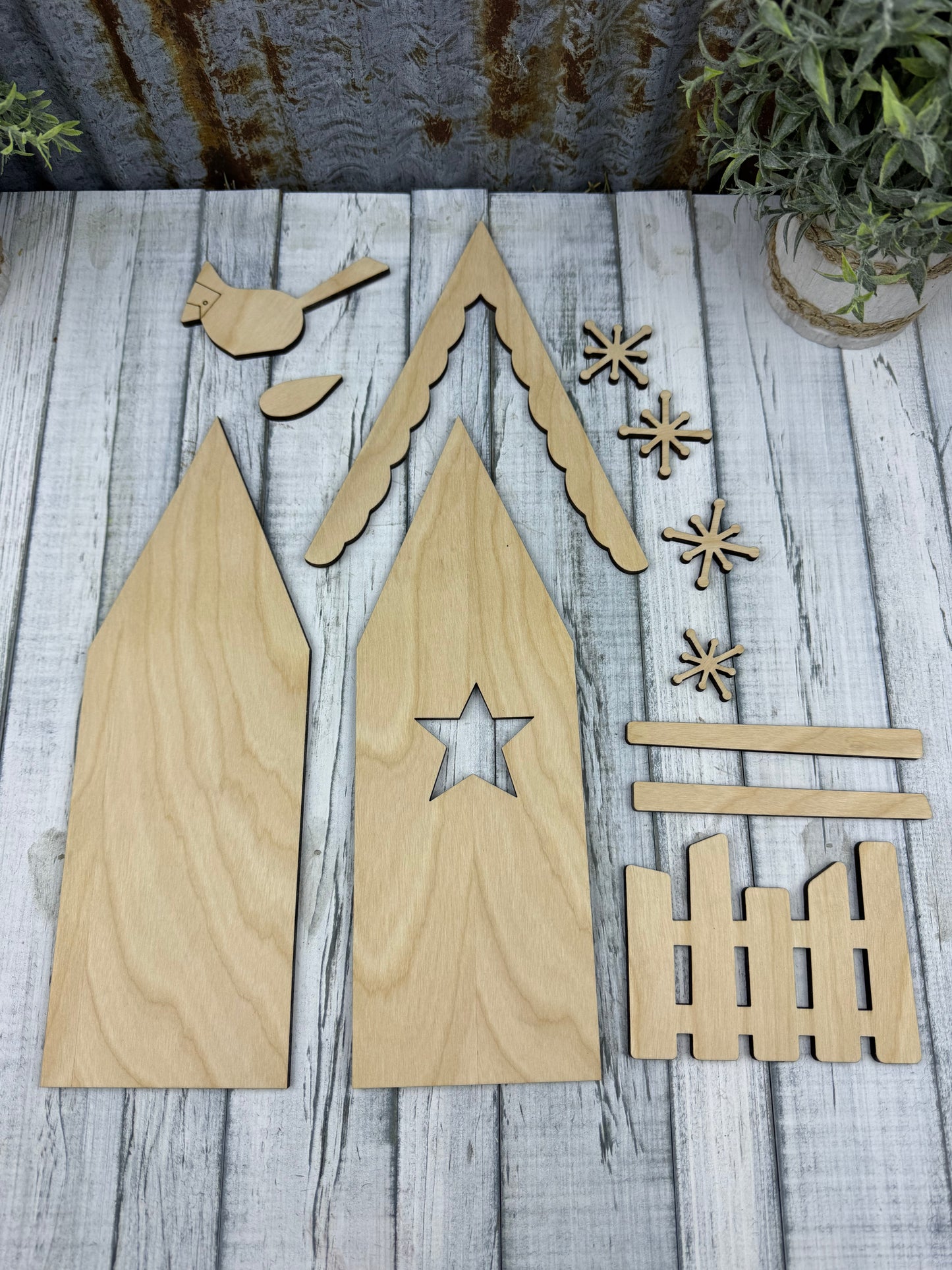 Winter Birdhouse Diy Kit