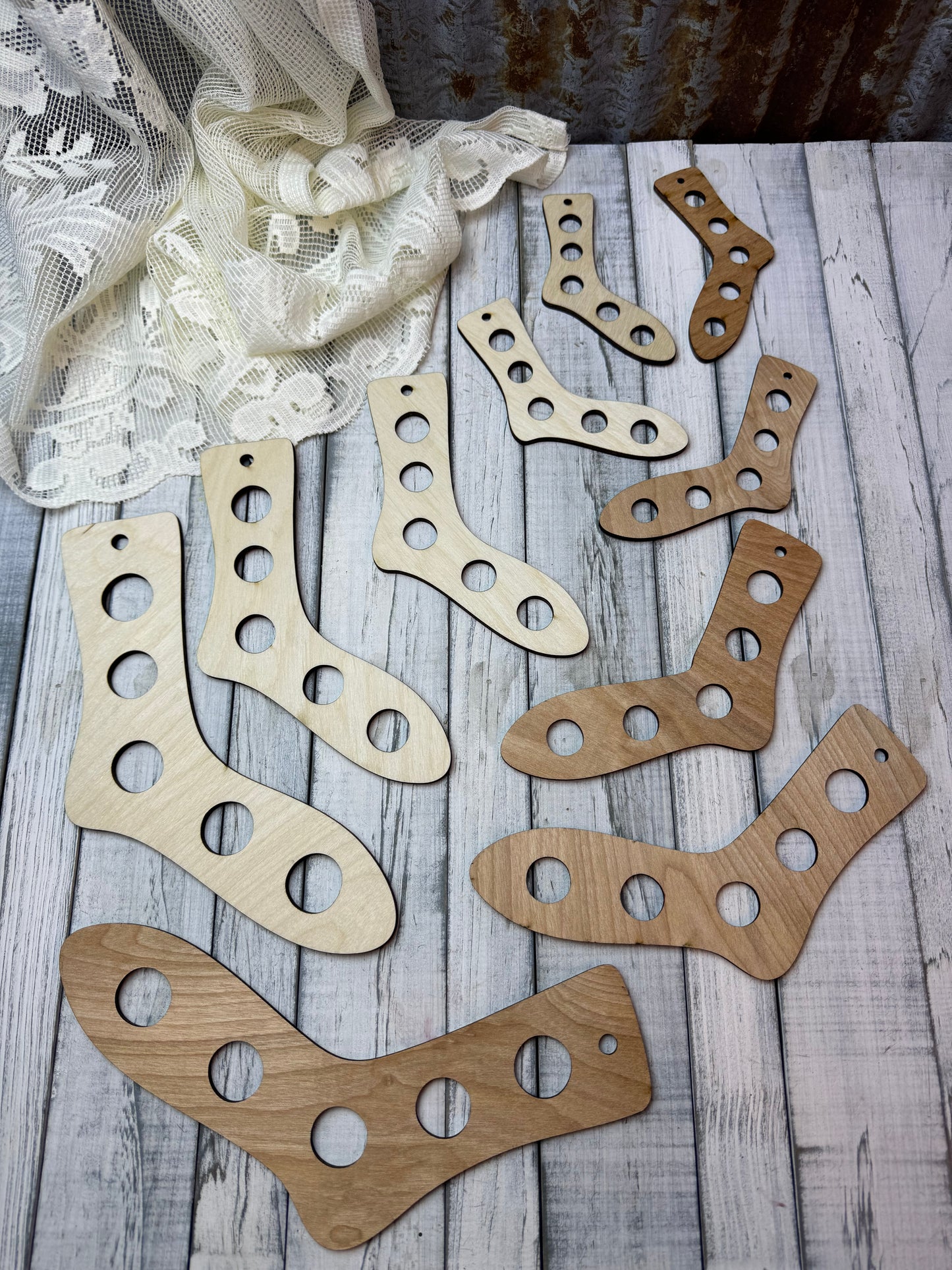 Regular or Heart Sock Stretchers  Diy Kit