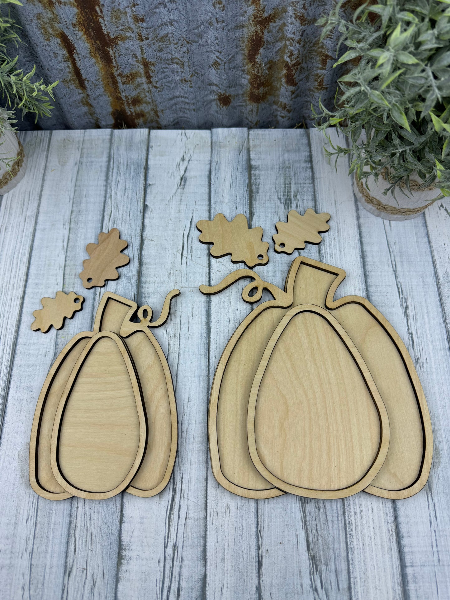 Pumpkin & Oak Leaves Diy Kit