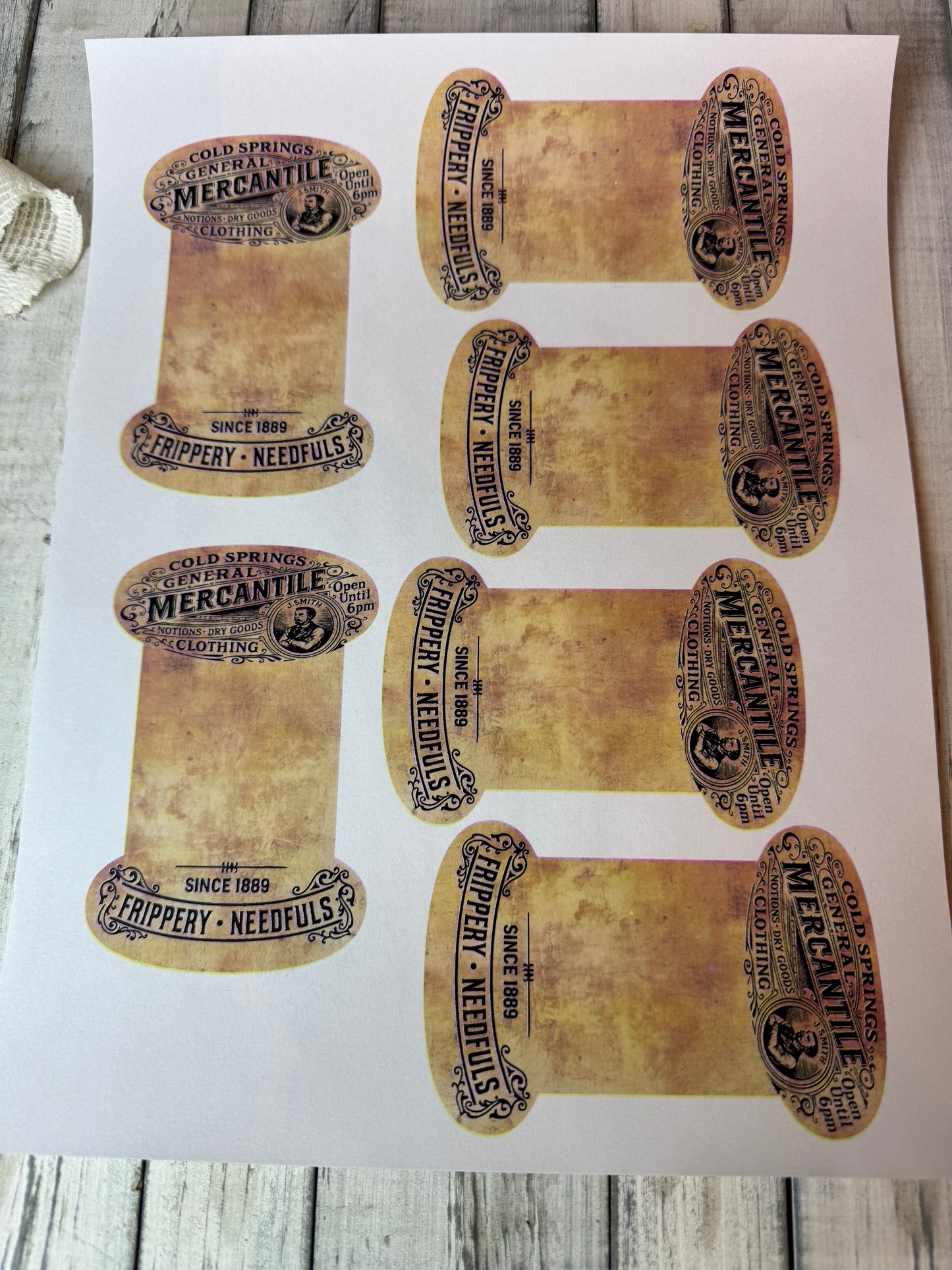 Ribbon Spools w Prints Diy Kit