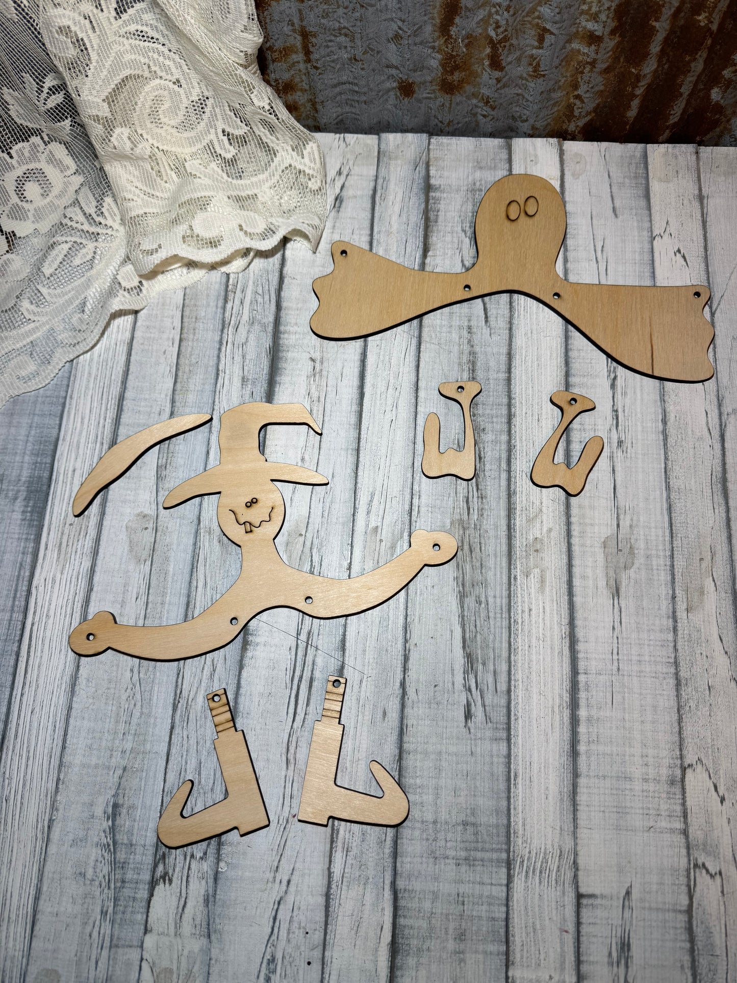 Rag Body Witch & Ghost Diy Kit