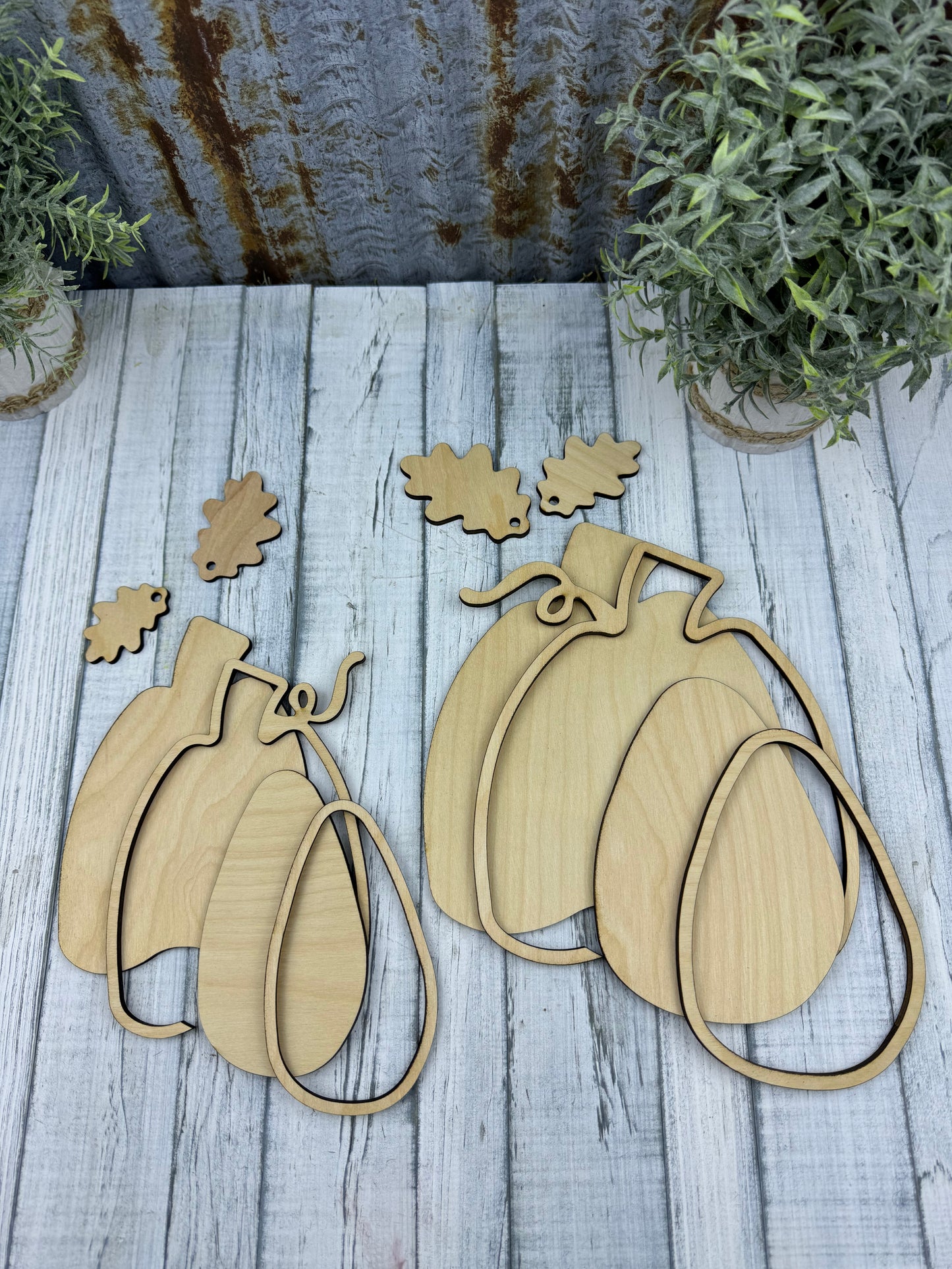 Pumpkin & Oak Leaves Diy Kit