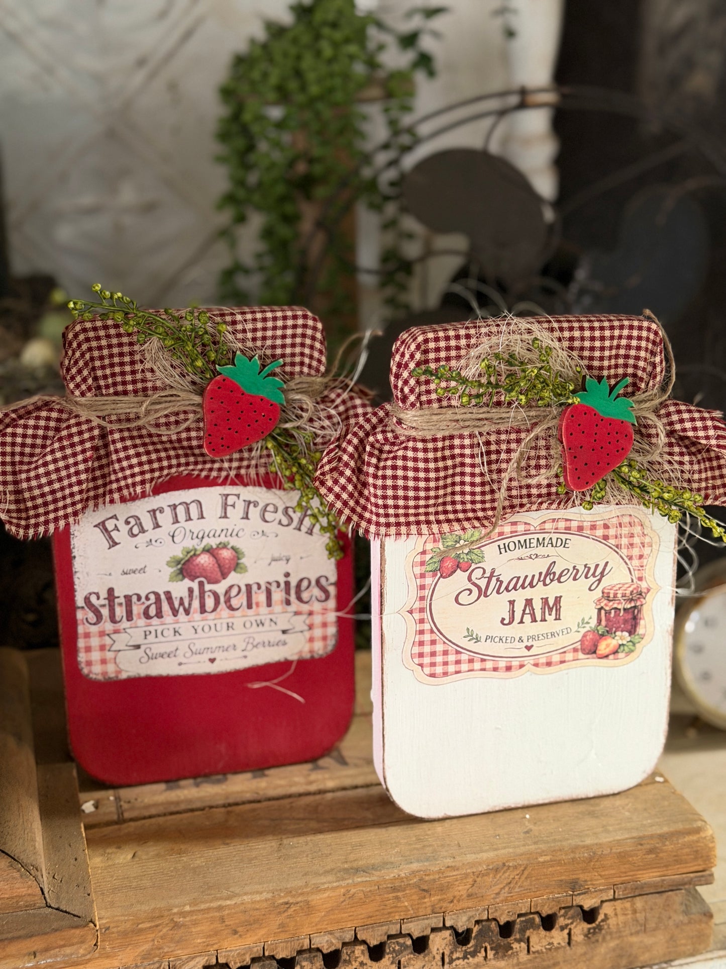 Strawberry Mason Jars Diy Kit