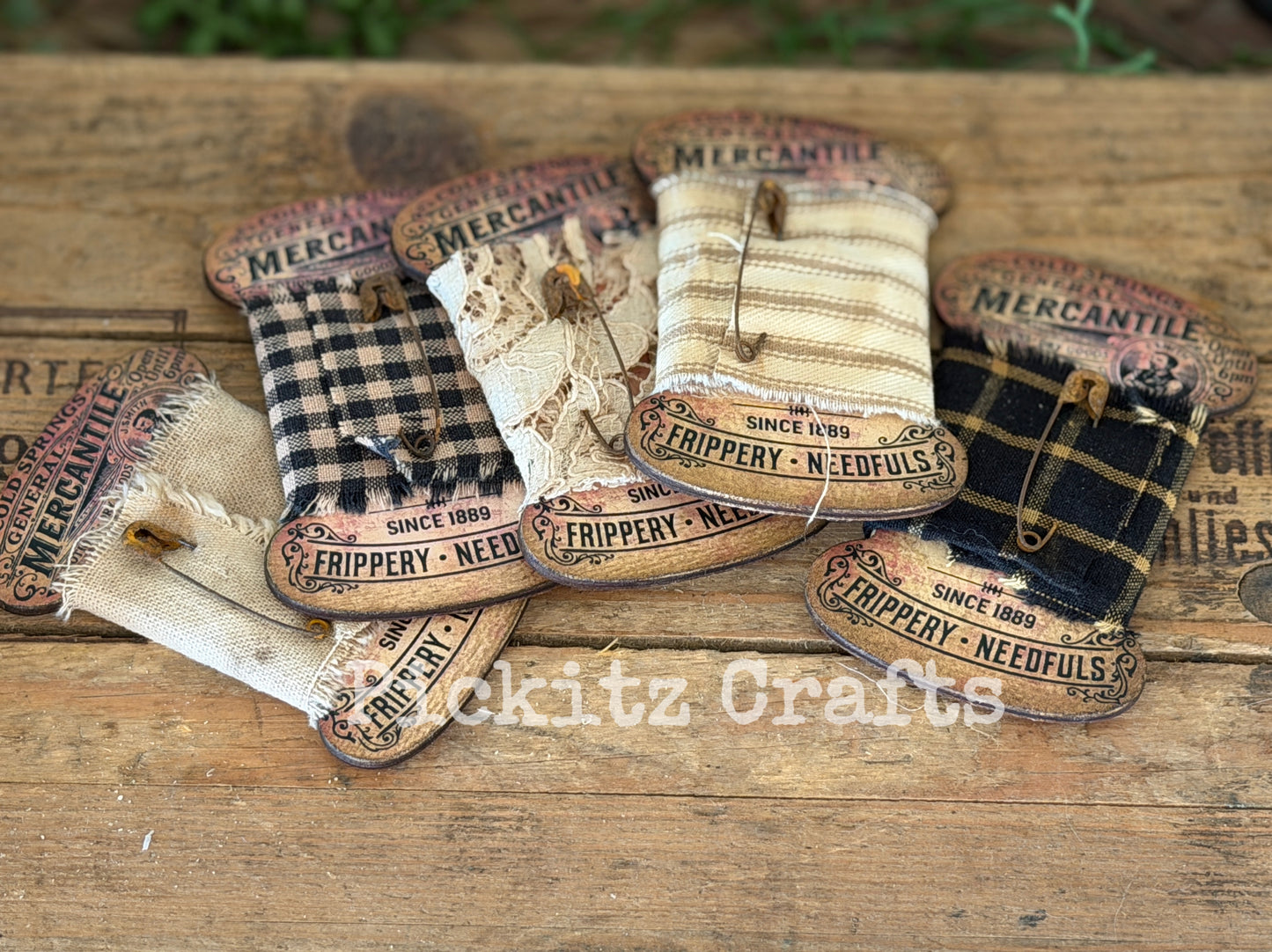 Ribbon Spools w Prints Diy Kit