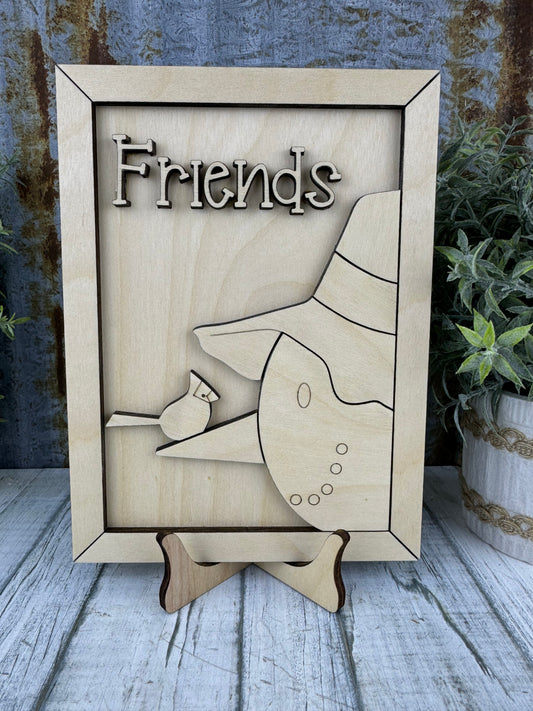 Snowman Friends Frame Diy Kit