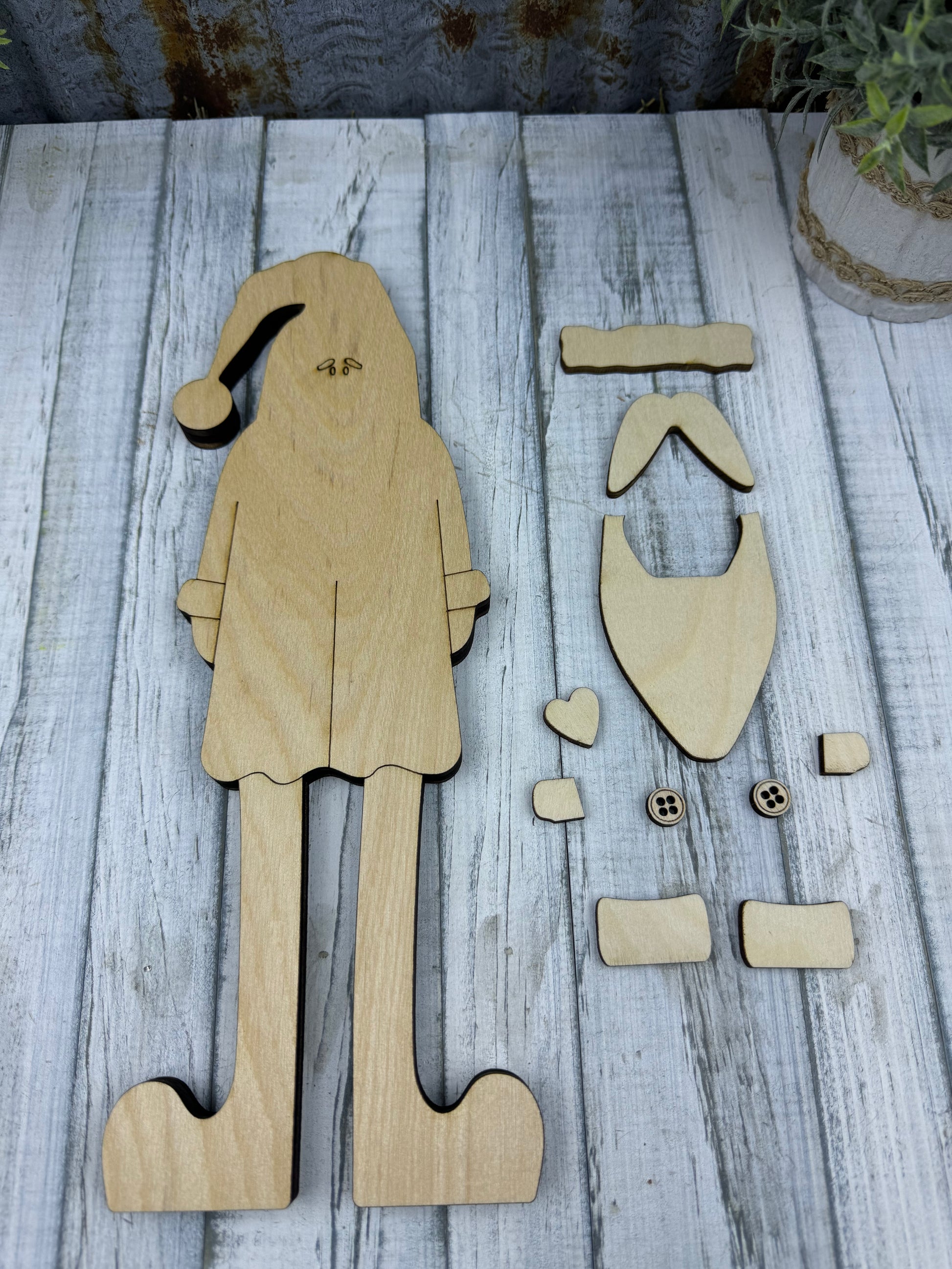 Santa Rust Kit Cute Santa Diy Kit – Homestead Crafter LLC