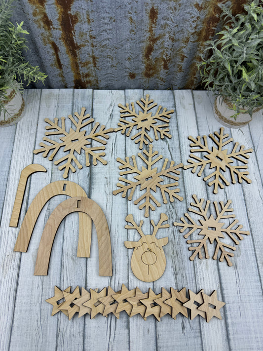 Snowflake Reindeer Diy kit