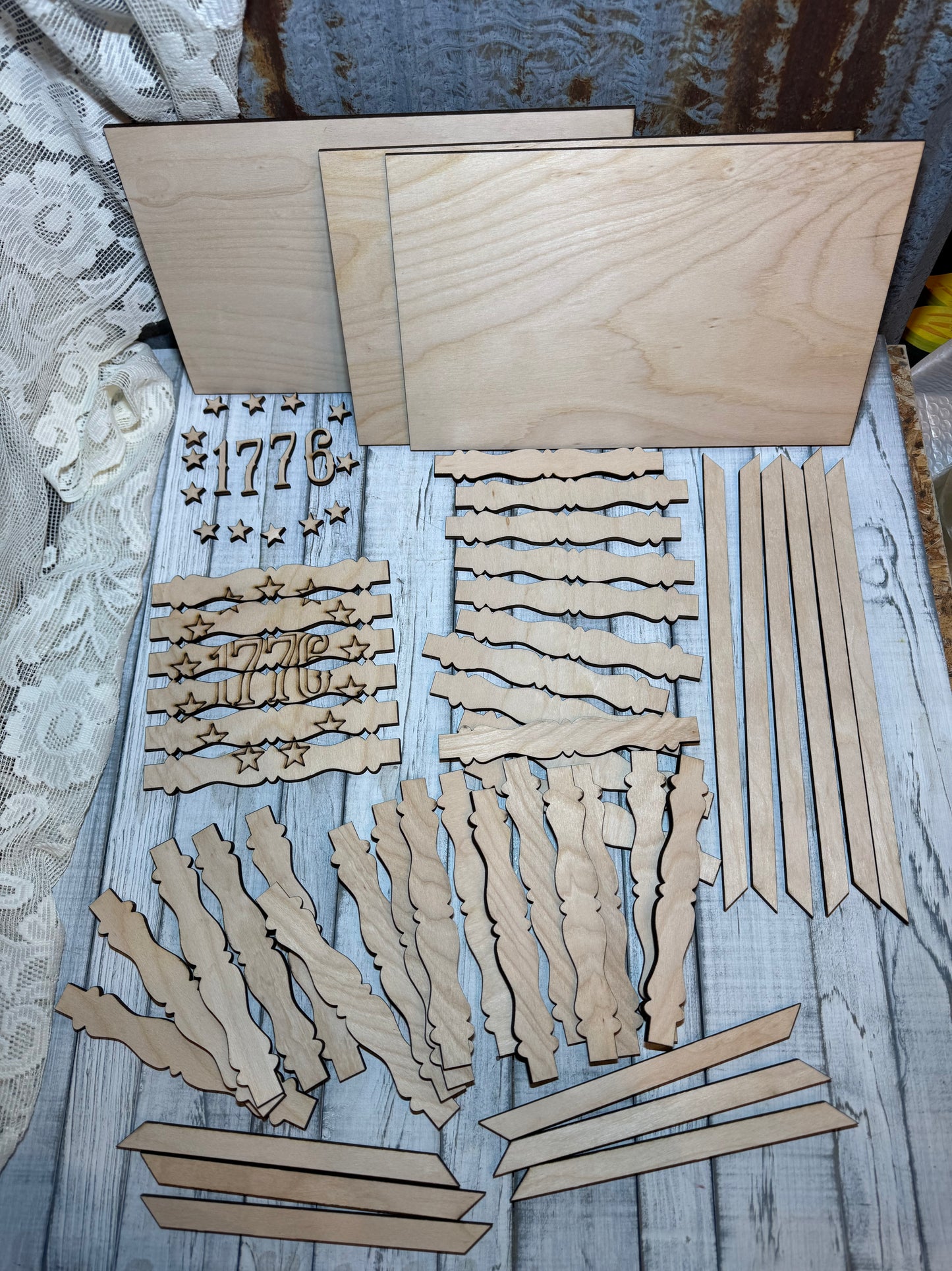 1776 Spindle Flag Diy Kit