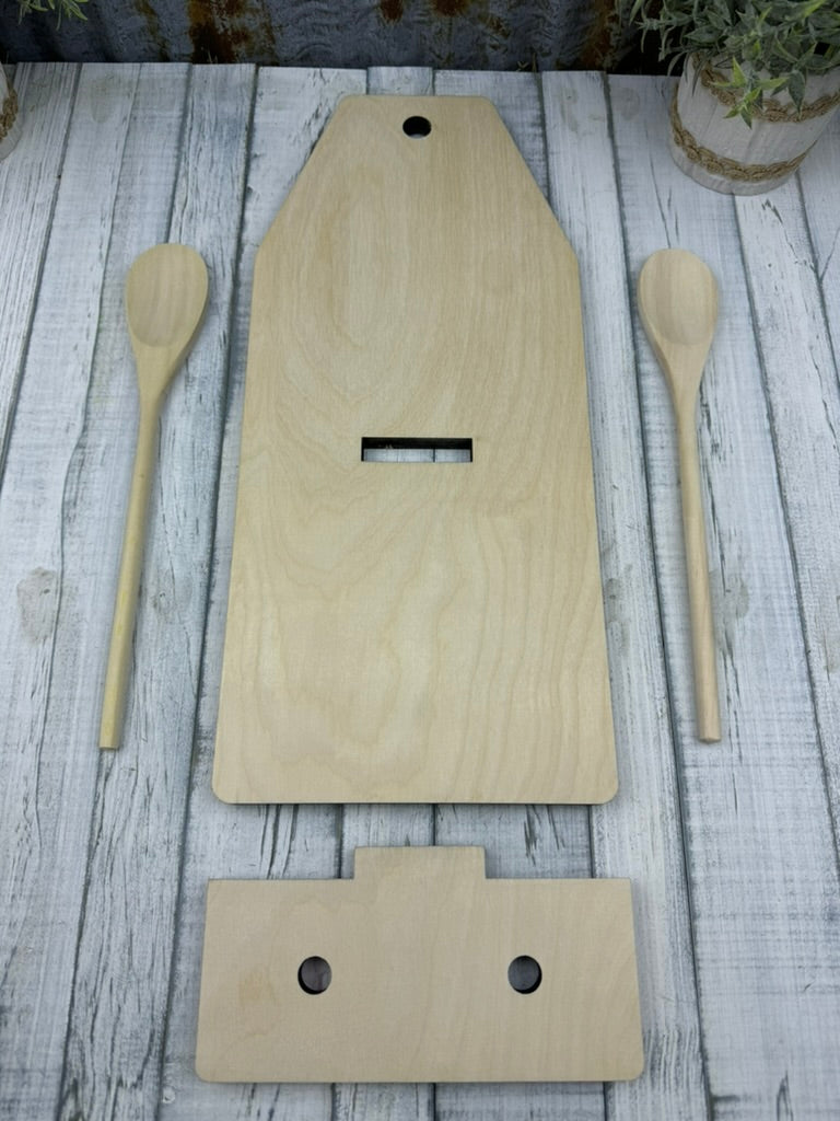 Wooden Spoon Holder & Spoons DIY Kit