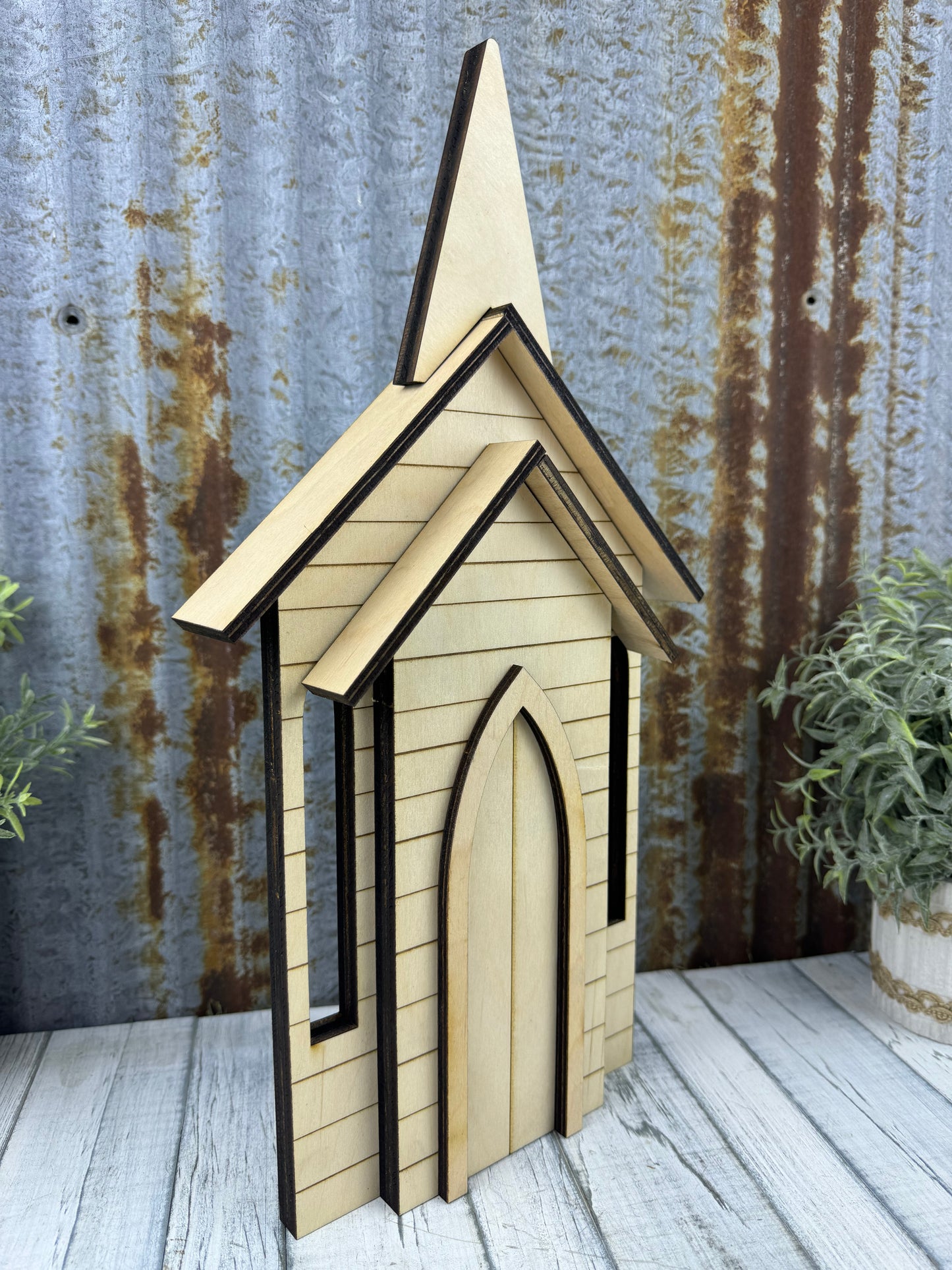 Shiplap Farmhouse Church Kit (DIY)