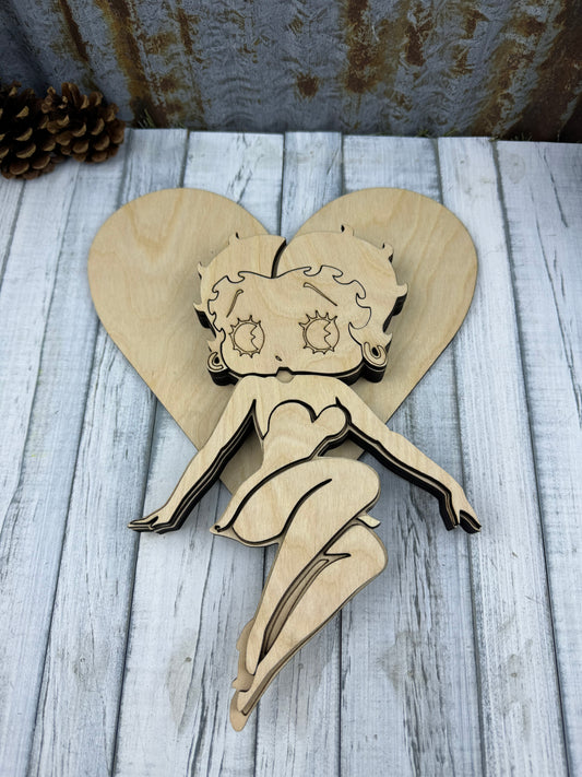 Betty Boop Shelf Edge Sitter Kit (DIY)