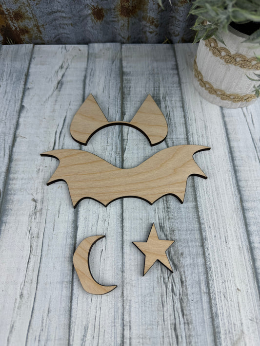 Small & Large Bat Ears & Wings Diy Kit