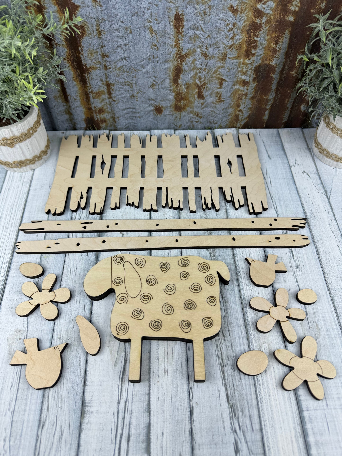 Sheep and Fence DIY Kit