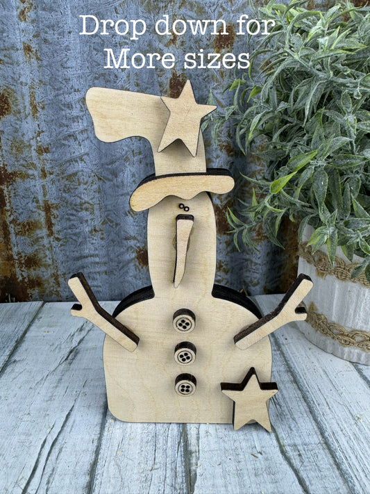 Primitive Snowman/Stars DIY Kit