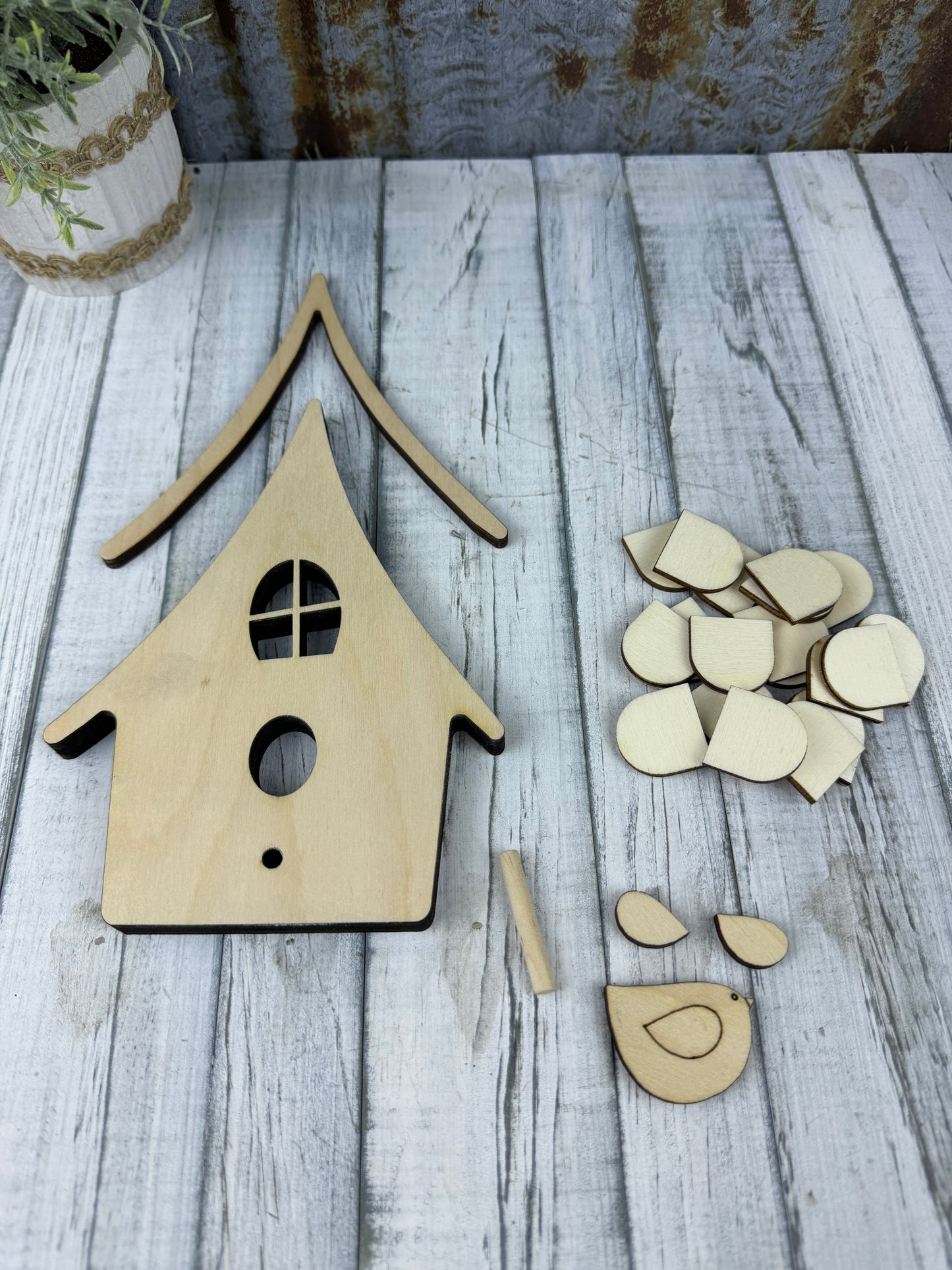 Birdhouse and Bird