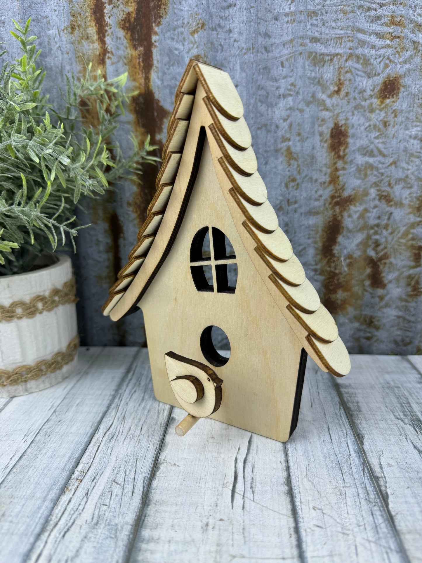 Birdhouse and Bird