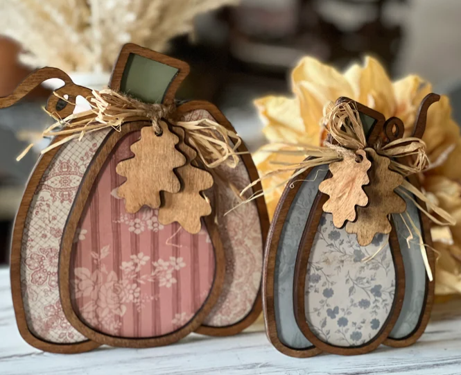 Pumpkin & Oak Leaves Diy Kit