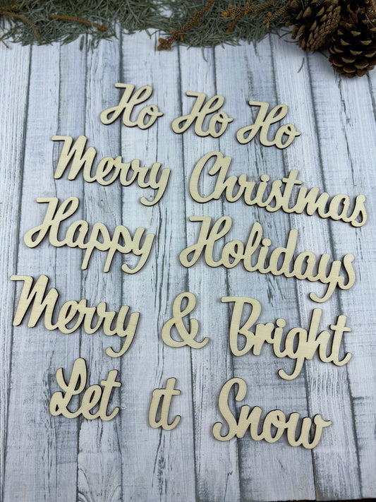 Holiday Sayings Words I (DIY)