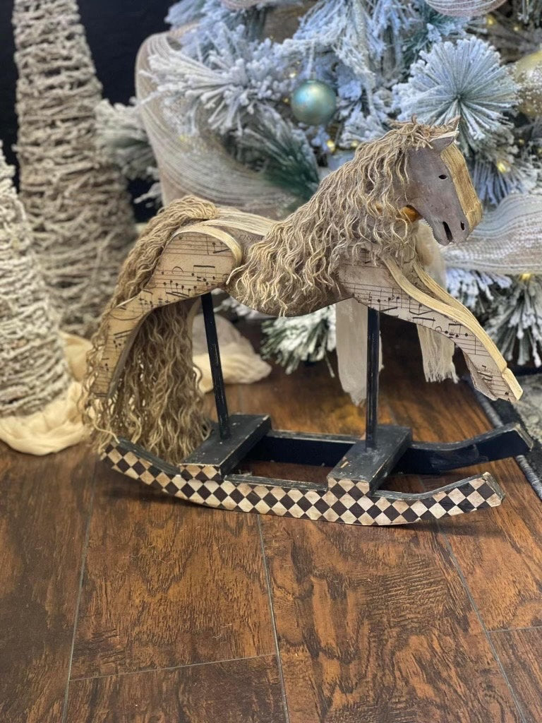 Primitive Small Rocking Horse Primitive Rocking Horse, DIY, Kit – Homestead Crafter LLC