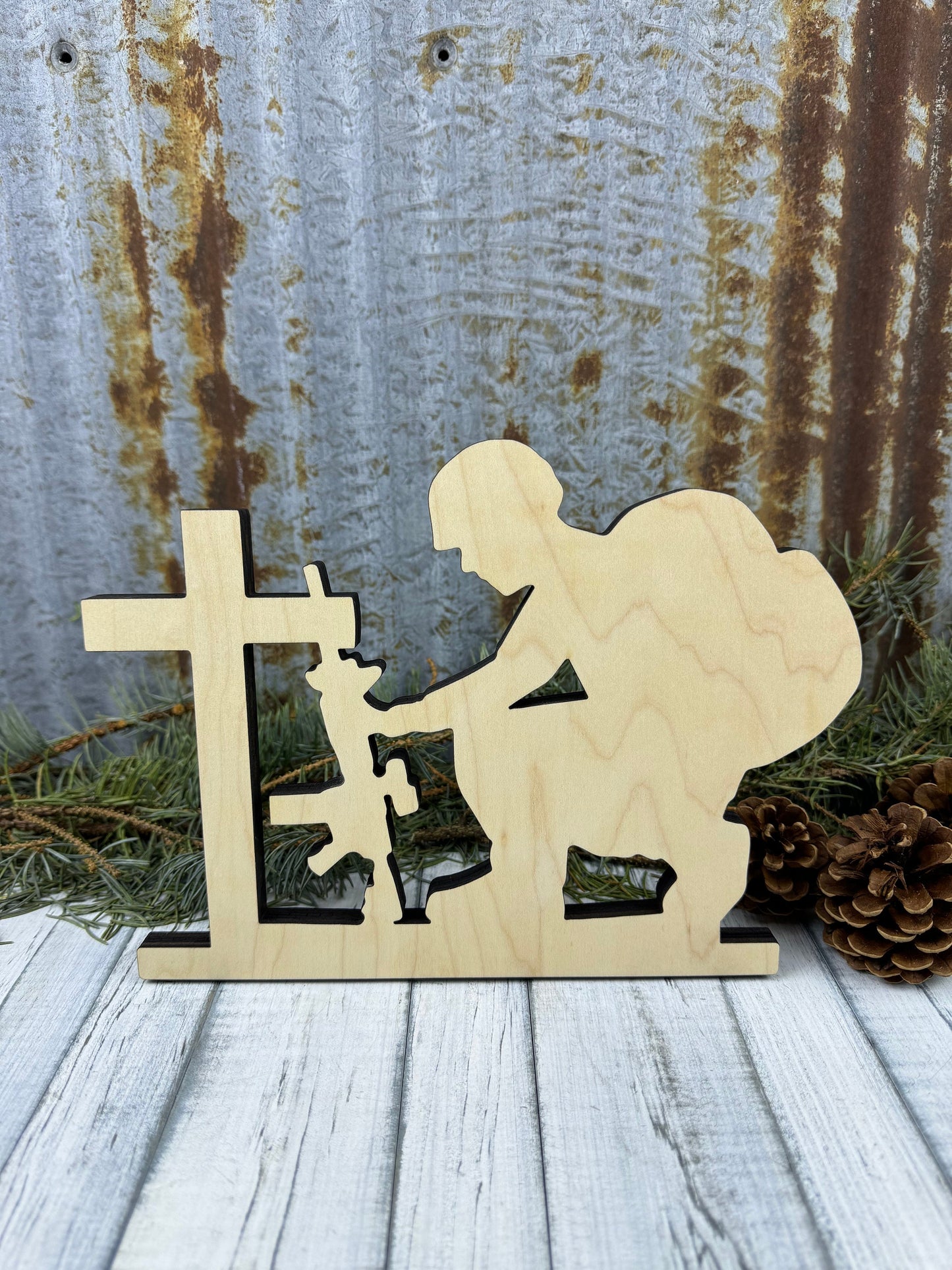 Soldier Kneeling - DIY- Kit- Veterans