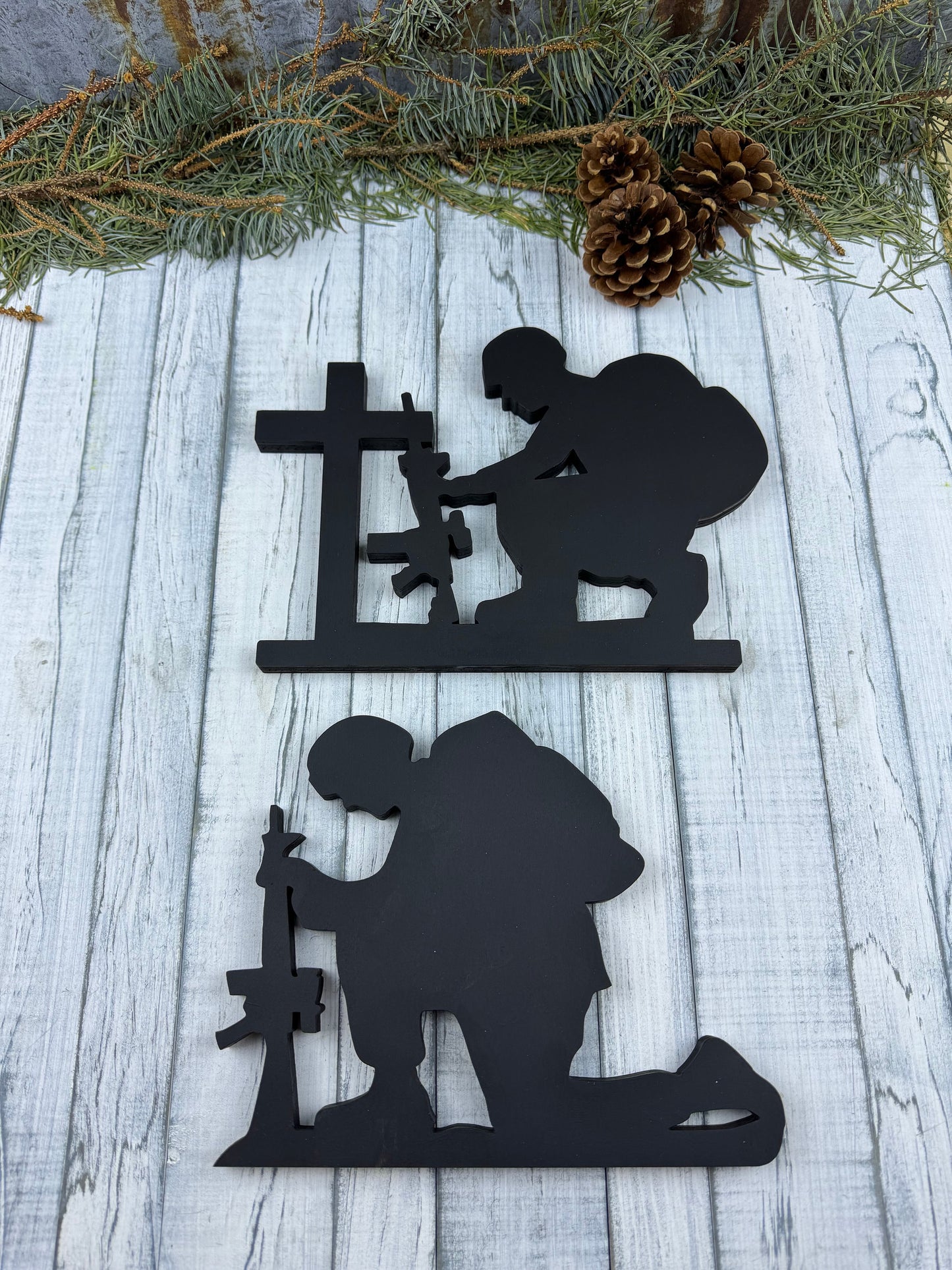 Soldier Kneeling - DIY- Kit- Veterans