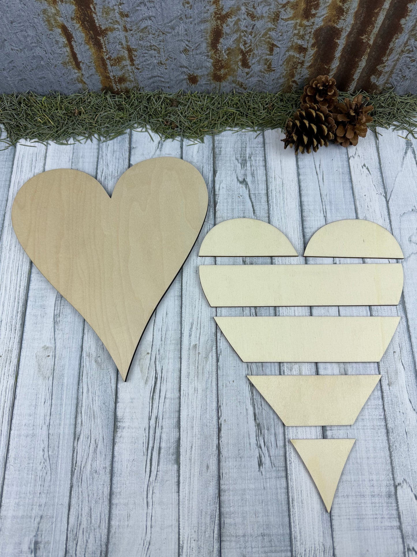 Shiplap Heart, Door Hanger DIY Kit