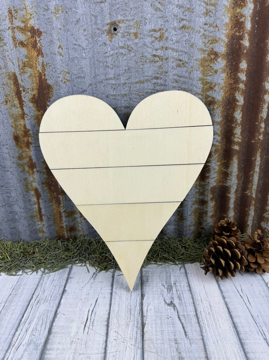 Shiplap Heart, Door Hanger DIY Kit